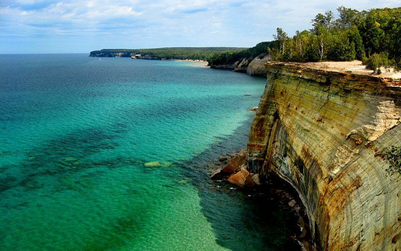 Cliffside view of Lake Superior